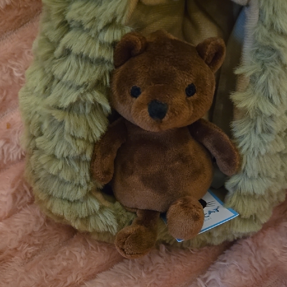 RETIRED NWT Jellycat Forest Fauna Bear